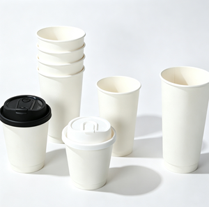 Custom Double Wall Disposable Coffee <b>Paper</b> Cup, Hollow Heat Insulated Thickened Hot Drink Milk Tea Cup 8oz With Logo Printing - Product Image 2