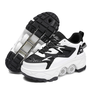 Patines 4 ruedas Kids Boy Girl Sneakers con ruote scarpe deformabili e <span class=keywords><strong>pattini</strong></span> a rotelle patines de 4 ruedas - Product Image 3