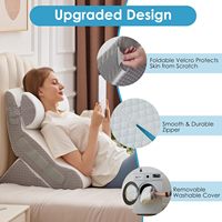 Einstellbare Triangle Memory Foam Bettkeil kissen mit Halbmond polster kissen zum Schlafen und saurem Reflux nach der Operation