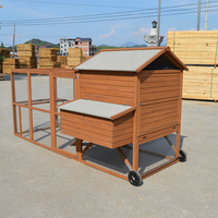 Grand Poulailler d'Extérieur en Bois pour Poules, Enclos Volière