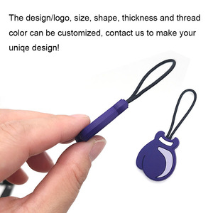 Tirette de <span class=keywords><strong>fermeture</strong></span> <span class=keywords><strong>éclair</strong></span> détachable en caoutchouc YYX, matériau PVC de qualité supérieure, taille, couleur et logo personnalisables, décoration pour les fermetures <span class=keywords><strong>éclair</strong></span> des sacs et des vêtements - Product Image 6