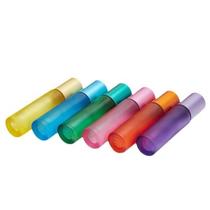 Premium Frosted Glass Roller Bottle 10ml Colorful Essential Oil Bottle Perfume Roller Ball Container Custom Logo Private Label - Product Image 4