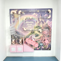 Jeux muraux éducatifs interactifs personnalisés Macaron Rêveur, équipement de terrain de jeu intérieur peu encombrant pour cafés ludiques, centres commerciaux et garderies
