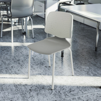 Fauteuil en plastique confortable pour le bureau à domicile Mobilier de salle de classe en acier inoxydable Ensembles scolaires