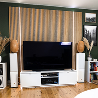 Panneaux muraux acoustiques en bois insonorisés modernes, imperméables, réduction du bruit de 90%, écologiques, faciles à installer, chambre à coucher, appartement