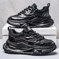 Chaussures décontractées pour hommes, style 'Dad Shoes' en maille, nouvelle collection été 2026, confortables, respirantes, tendance, sportives, avec coussin d'air et semelle souple