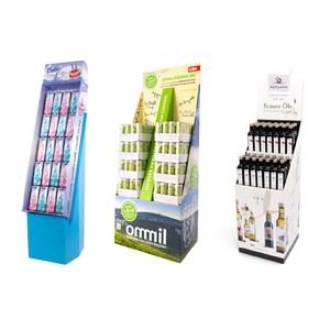 Customized Logo 4 <strong>Tier</strong> Cardboard Retail POS Floor Display <strong>Stand</strong> POP up Paper <strong>Food</strong> Snack Display Shelf Rack <strong>Stand</strong> for Supermarket - Product Image 3