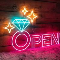 Enseigne lumineuse LED néon 3D personnalisée en acrylique – Enseigne commerciale résistante à l'eau pour intérieur/extérieur avec éclairage décoratif