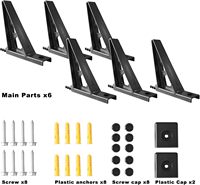 Support de rangement mural multi-sport en plastique horizontal pour 3 planches à neige Planches de surf Waterplay Outils et accessoires de surf