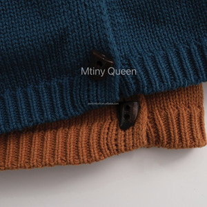 D1318 Gilet <span class=keywords><strong>pull</strong></span> tricoté pour garçons printemps-automne, 100% coton extérieur, 100% polyester rembourrage, style Mori, articles très demandés en promotion - Product Image 4