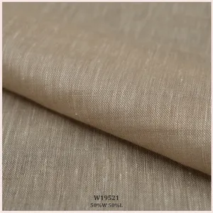 Classic Elegance Wool Linen Blend Upholstery Fabric For Curtain Pillow Panel Bedding