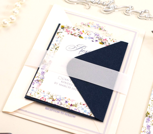 <span class=keywords><strong>Carte</strong></span> d'invitation de mariage en acrylique transparent avec monogramme de fleur personnalisé avec enveloppe Cartes RSVP Mariage Quinceanera <span class=keywords><strong>Carte</strong></span> Dinvitation - Product Image 3