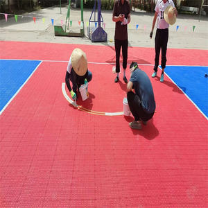 Superficie del tappetino da badminton all'aperto con griglia per pavimento in plastica - Product Image 4