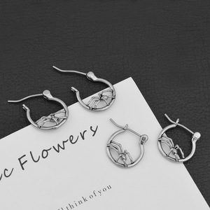 Pendientes de Moda con Diseño de <span class=keywords><strong>Araña</strong></span> para <span class=keywords><strong>Hombre</strong></span> y Mujer, Alta Calidad, Estilo Punk, Acero Inoxidable 316, <span class=keywords><strong>No</strong></span> se Desvanecen, 6442 - Product Image 2