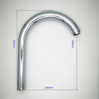 Robinet de cuisine en acier inoxydable 201 de 28 mm de diamètre, tube de robinet, tuyau de robinet d'évier