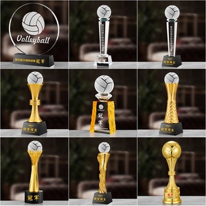 مجموعة ييوو المهنية الكريستال الكرة الطائرة كأس الكأس مخصصة البلاستيك الكرة الطائرة الكأس الجملة الرياضة بطل الكأس - Product Image 3