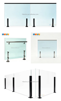 HJ Edelstahl Inox Seitenwandmontierter Glas-Spigot Balkon-Glasgeländer Zaun Balustrade Glaszaun-Spigot zum Fabrikpreis