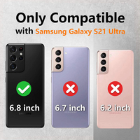Étui de protection robuste en TPU et métal à double couche pour Samsung S21 Ultra, en aluminium anodisé, résistant