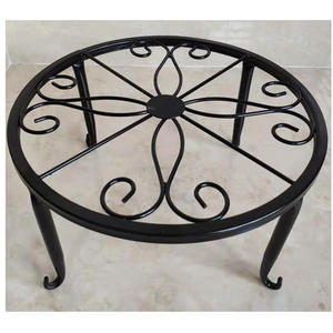 Soporte de maceta de hierro extraíble para decoración del hogar, soporte de maceta extraíble de metal para uso en interiores y exteriores para suministros de jardín, balcón - Product Image 6