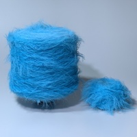 Bestseller Hochwertige Nerz-Federgarne Gefärbte Öko-Imitation 8cm Nylon Fancy Ringgesponnen Strickgarn