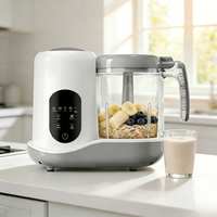 Robot culinaire automatique 400W pour bébé, mixeur électrique multifonction pour aliments solides, broyeur, chauffant, sans BPA, capacité 1,2L