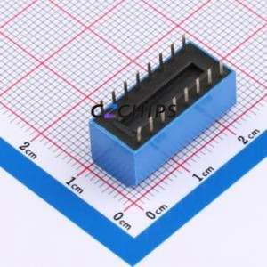 DL-08LT DIP Switch Through hole Component (THT),P=2.54mm Switch Piano Key Single Pole Single Throw 8 2.54mm - Product Image 2