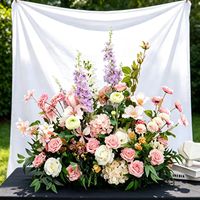 Centros de Mesa de Flores Artificiales de Seda para Bodas y Eventos Navideños - Decoración Duradera, Hecha a Mano, Personalizable y con Tacto Real