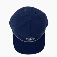 YUEXIN Topi Olahraga Pria dan Wanita, Topi Snapback Berlubang Laser 5 Panel Performa Tahan Air Kustom untuk Pria dan Wanita