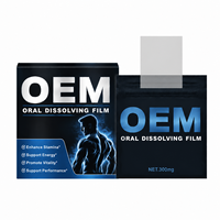 OEM ODM Vente Chaude Marque Privée Naturel Végétalien Amélioration Masculine Bandes Dissolvables Orales pour Homme