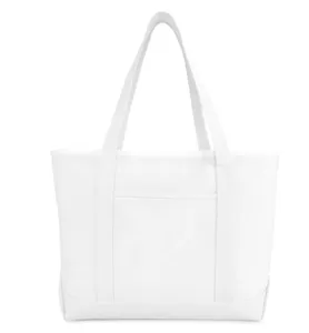Bolsas de la compra reutilizables de reciclaje con logotipo personalizado bolsa de lona de algodón en blanco liso