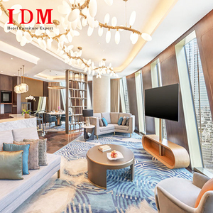ชุดห้องนอนโรงแรมไม้จริงสไตล์โมเดิร์นแบบกำหนดเองของ <span class=keywords><strong>IDM</strong></span> สำหรับใช้ในเชิงพาณิชย์ในอพาร์ตเมนต์หรูและโรงแรม - Product Image 3