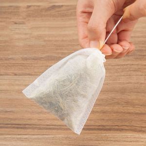 Non-woven Fabric Disposable Infuser Pouch with <b>String</b> Multipurpose Use for Loose Tea Spice Bath Supplies Herbal Packing Tea <b>Bag</b> - Product Image 5