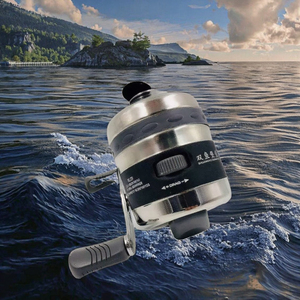 Moulinets de pêche à la traîne BL25 de haute qualité, roues fermées en acier inoxydable pour lancer de leurres, moulinets de pêche en eau profonde pour gaucher, pour la pêche en courant. - Product Image 1