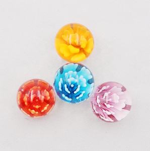 Billes <span class=keywords><strong>de</strong></span> verre rondes, jouets, billes, loisirs, décoration <span class=keywords><strong>de</strong></span> réservoir, billes artisanales, fabricant <span class=keywords><strong>de</strong></span> billes en verre, boule <span class=keywords><strong>de</strong></span> fleur <span class=keywords><strong>de</strong></span> rose en verre 3D - Product Image 2
