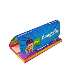 Premium Paper King Size Double Rolling Cone Bongch Transparent Mixing Tray Tips 64 Filters Leaves New Lighters - Product Image 1