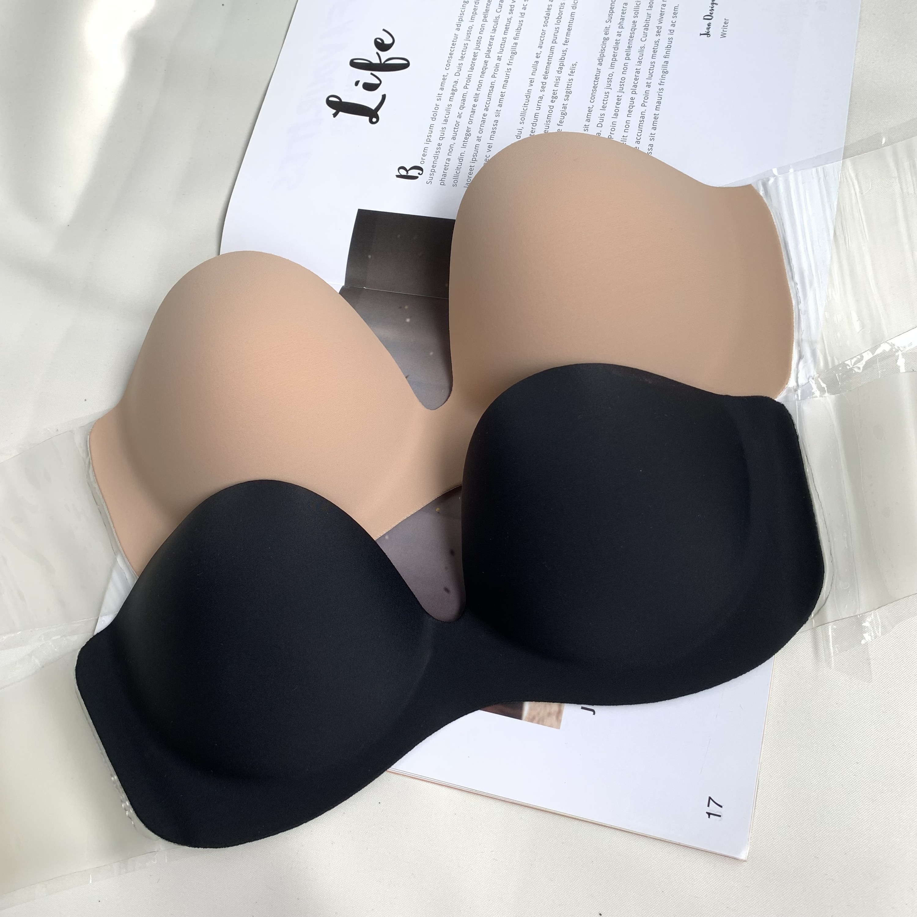Soutien-gorge Adhésif En Silicone Sans Bretelles - Push-up Invisible Et Réutilisable - Pour Robes Dos Nu Et Décolletés