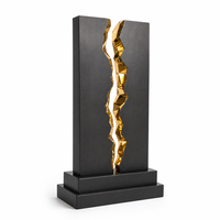 Trophée mural en métal bronze, motif visage et vagues ondulées, gravure personnalisée, écologique, cadeau, cadeaux promotionnels, cadeaux de bienvenue