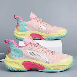 Chaussures de basket-ball pour hommes de haute qualité en gros, chaussures de sport personnalisées, chaussures de sport antidérapantes, chaussures de tennis de plein air pour coureurs - Product Image 2