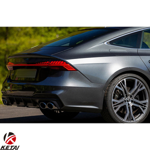 Difusor Trasero de Parachoques de Coche Estilo <span class=keywords><strong>S7</strong></span>, PP ABS con Acero Inoxidable para AUDI A7 S 2019+ - Product Image 4