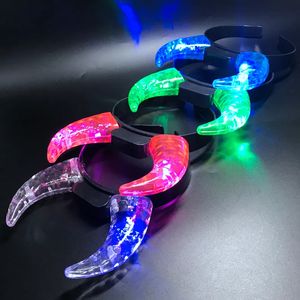 Diadema LED con Cuerno del Diablo para Fiesta de Halloween, Disfraces de Carnaval con Luz Intermitente, Favores de Fiesta <span class=keywords><strong>Promo</strong></span>, Novedad - Product Image 5
