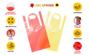 使い捨てプラスチックエプロンPEキッチンプラスチックエプロン - Product Image 5