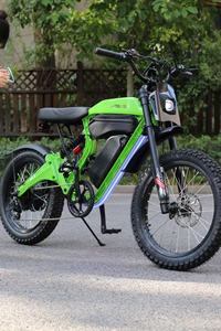 Vélo électrique tout-terrain Oway RUSH, 52V 25Ah, autonomie de 60 miles, suspension pneumatique réglable, pneus tout-terrain, certifié UL - Product Image 4
