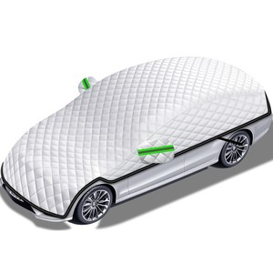 Funda para coche Xiang Mofu, lámina de aluminio para prevenir nieve y hielo, impermeable, media funda para sedán, SUV, protección contra heladas de invierno - Product Image 1
