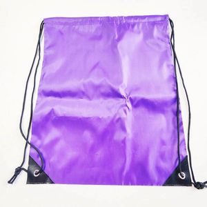 Custom Logo Durable 210D Nylon Pull String <b>Drawstring</b> Bag Draw String <b>Backpack</b> with Single Double Sided Printing - Product Image 6