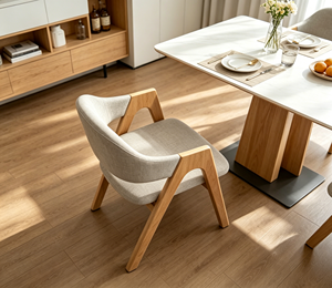 Modern Scandinavian Wooden Living Room <b>Chair</b> With Solid Wood Legs And Ergonomic Design For Home Furniture - Product Image 2