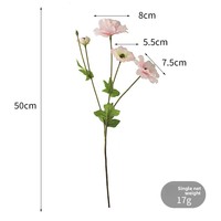 Dekorasi Rumah Gaya Nordik Bunga Sutra Buatan Phalaenopsis dan Peony Alat Peraga Foto Peri Buket Model YD8363