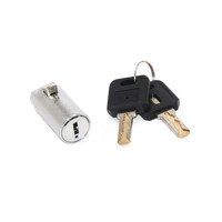 Serrure cylindrique sans clé à code pour armoire et distributeur automatique, en alliage de zinc chromé brillant, norme ANSI Grade 2, entraxe 60 mm
