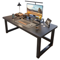 Escritorio para Computadora, Mesa de Juego para el Hogar, Mesa de Deportes Electrónicos, Moderna, Simple, con Textura de Fibra de Carbono, Mesa Larga para Oficina y Estudio, Modelo A49G Mail