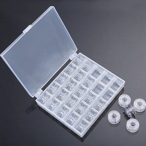 Tbone 25 Compartment Colored Spindle <b>Box</b> For <b>Sewing</b> Machine Parts Plastic Portable - Product Image 2