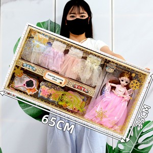 Caja de Regalo Grande de Plástico para Muñecas Princesas, Juego de Juguetes para Niñas Pequeñas, Regalo de Disfraces, Venta al por Mayor - Product Image 1